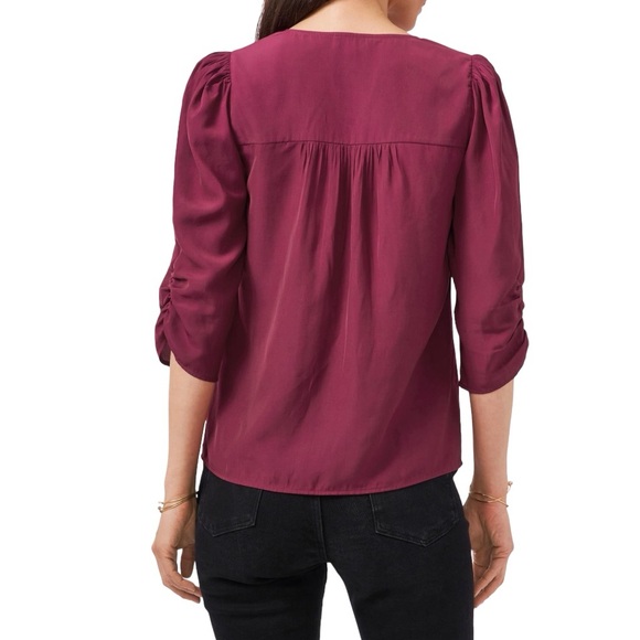 🆕 NWT 1.STATE Button Front Blouse Size M - Picture 2 of 3
